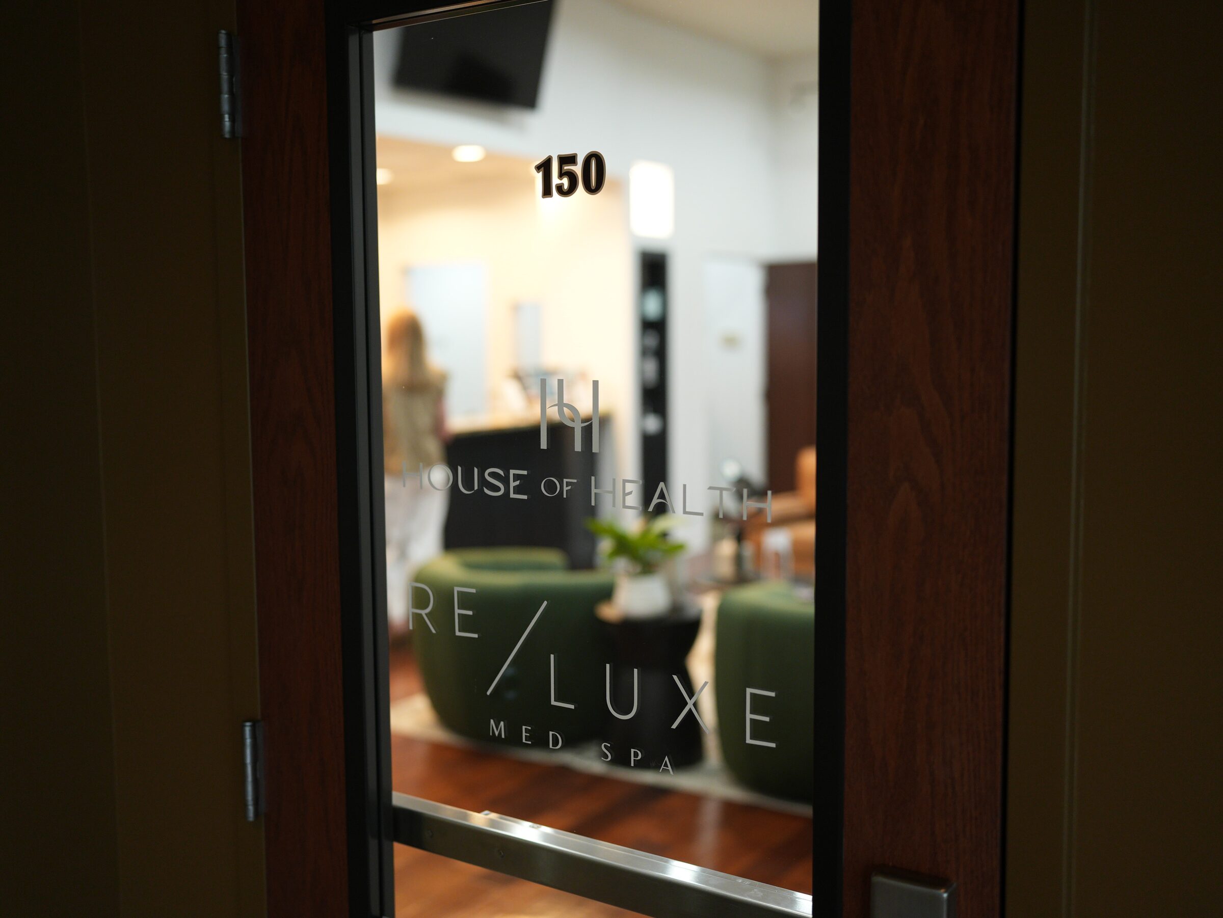 The Suite 150 entrance to RELUXE Med Spa Carmel