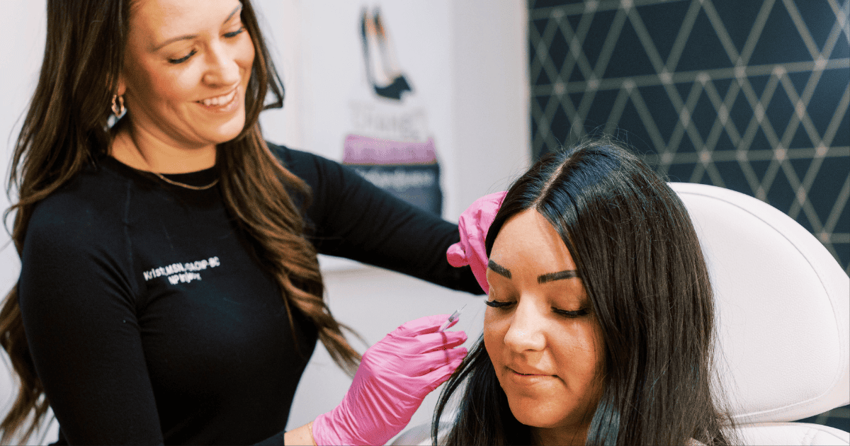 RELUXE providers during a patient consultation